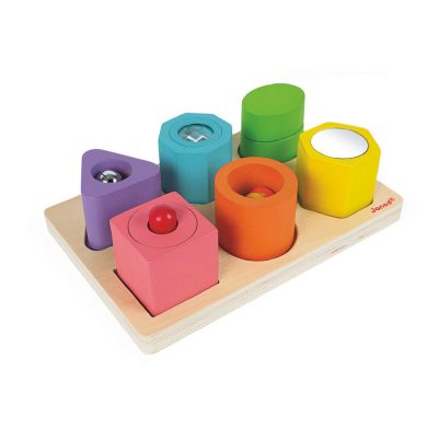 Puzzle 6 cubes sensoriels - Multicolore