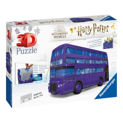 Puzzle 3D Bus Harry Potter 216 Pièces - Blanc