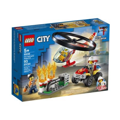 Intervention Hélicoptère des Pompiers - Lego City - Bleu
