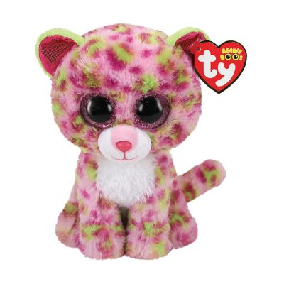 Peluche Beanie Boo’s 15 cm – Lainey le léopard - Rose