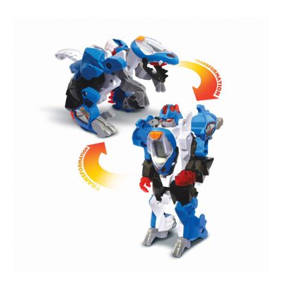 Voiture Switch & Go Dinos - Robot Mastor Super Vélociraptor - Bleu