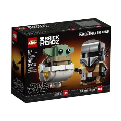 Le Mandolarien et l'Enfant - Lego Star Wars - Noir