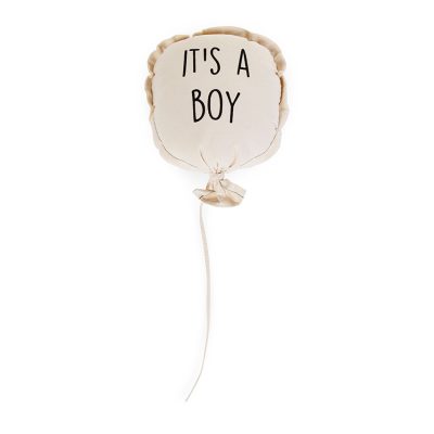 Ballon en toile "it's a Boy" - Ecru