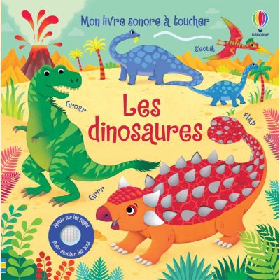 Mon livre sonore à toucher - Les dinosaures - Multicolore
