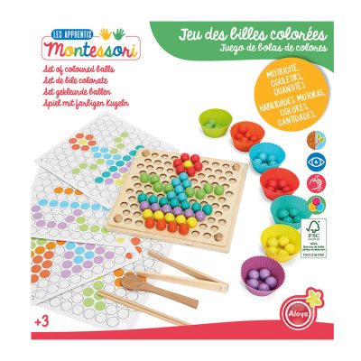 Jeu de Billes Colorées Montessori - Multicolore