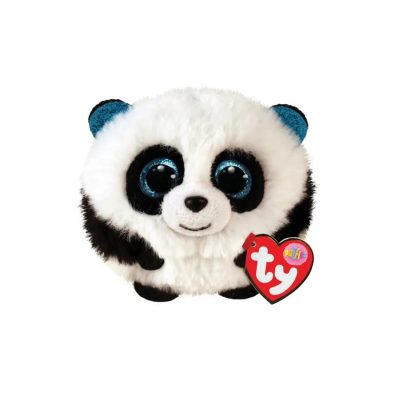 Petite peluche Puffies - Bamboo le panda - Noir