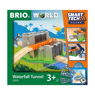 Véhicule Fonction Brio Train Pont et Tunnel Cascade Smart Tech Sound - Vert