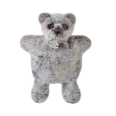 Doudou marionnette Sweety mousse - Ours - Gris