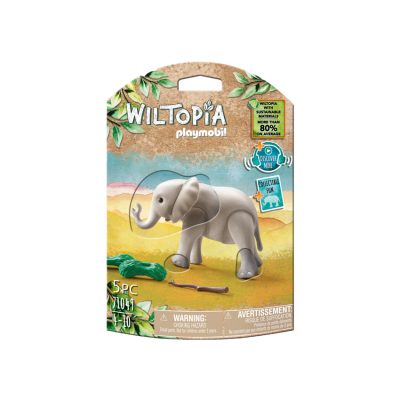 Figurine éléphanteau - Wiltopia - Gris