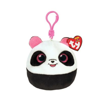 Peluche Squish a Boo's clip - Bamboo le panda - Noir