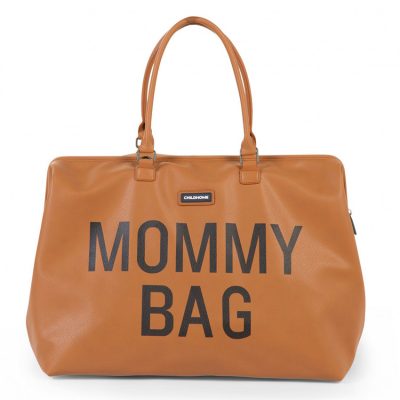 Sac à langer Mommy Bag effet cuir - Brun - Marron