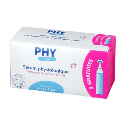 Sérum Physiologique x40+5 unidoses - 5 ml - Transparent