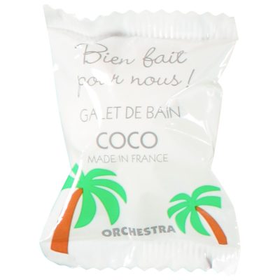 Galet de bain senteur Coco - Blanc