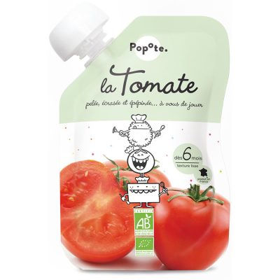 Gourde à la tomate bio - 120g - Blanc