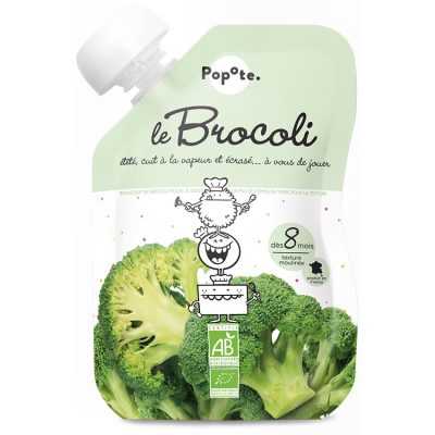 Gourde aux brocolis bio - 120g - Blanc