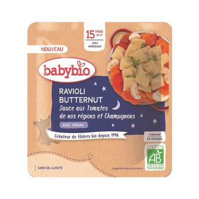Sachet de raviolis et butternut avec sauce tomates et champignons 190g - Multicolore