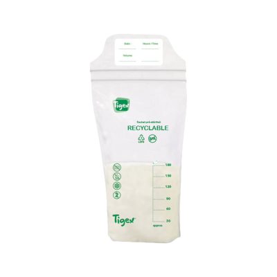 20 sachets de conservation recyclables pour lait maternel - Transparent