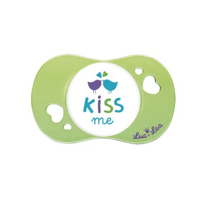 Sucette physiologique +6 mois – Kiss me - Vert