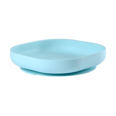 Assiette en silicone avec ventouse – Bleu - Bleu