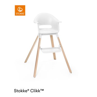 Chaise haute évolutive Clikk - Blanc - Blanc