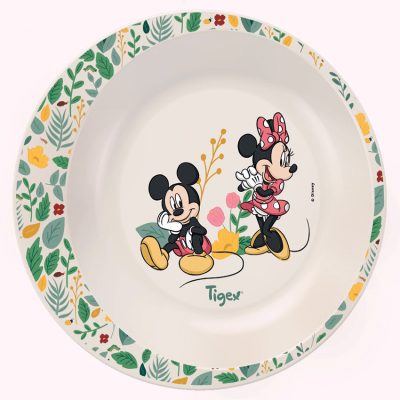 Assiette creuse Mickey et Minnie - Blanc
