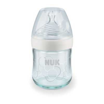 Biberon en verre Nature Sense 0-6 mois 120 ml - Transparent