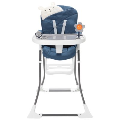 Chaise haute fixe avec jouets intégrés - Teddy B 2.0 - Bleu