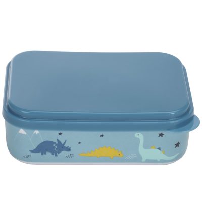 Lunchbox en mélaminé - Mes amis les dinos - Bleu