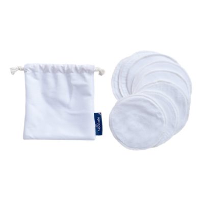 Kit de 8 coussinets d'allaitement lavables - Blanc