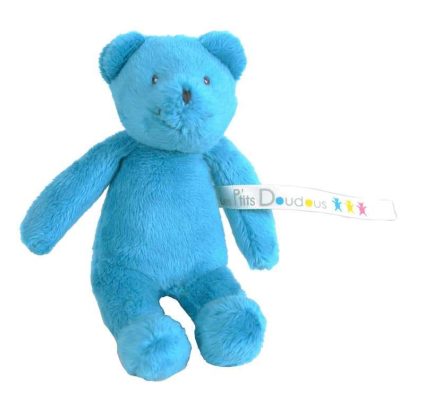 Peluche petit ours bleu Les P'tits Doudous de l'hôpital Moulin Roty