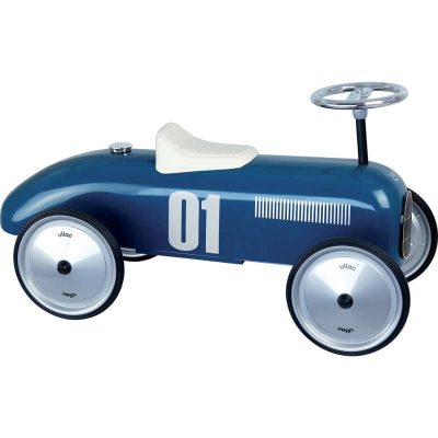 Porteur voiture vintage bleu pétrole Vilac