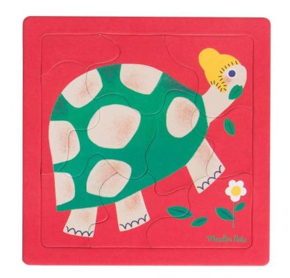 Puzzle tortue 10 pièces Les Bambins Moulin Roty