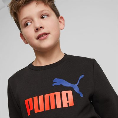 PUMA Chaussure Sweat Essentials+ Two-Tone Big Logo Crew Neck enfant et adolescent