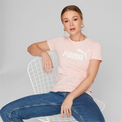 PUMA T-Shirt Essentials Slim Logo Femme