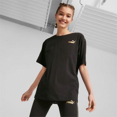 PUMA T-Shirt ESS+ Minimal Gold Femme