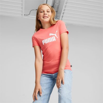 PUMA T-Shirt Essentials Logo Enfant et Adolescent pour Femme
