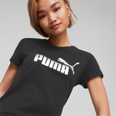 PUMA T-Shirt Essentials+ Metallic Logo Femme
