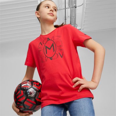 PUMA Chaussure T-Shirtà imprimé FtblCore AC Milan Enfant et Adolescent
