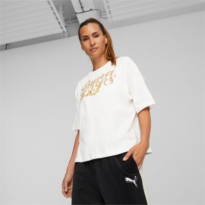 PUMA T-Shirt de basketball Gold Standard Femme
