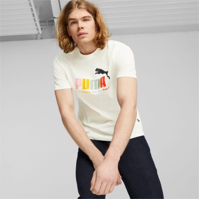 PUMA T-Shirt multicolore ESS+ Homme