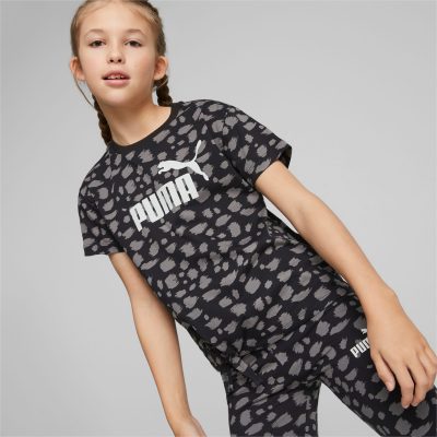 PUMA Chaussure T-Shirt noué avec imprimé animal Essentials+ Adolescent pour Enfant