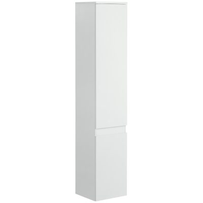 kleankin Meuble colonne meuble de rangement salle de bain 2 placards 3 étagères réglables style contemporain 30 x 28 x 152