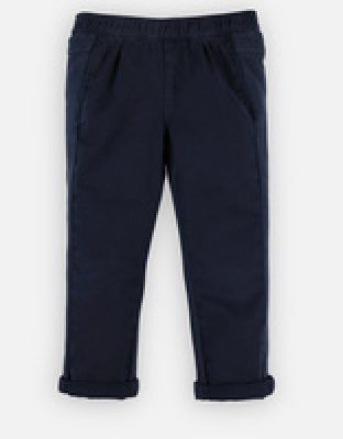 Pantalon "style & confort" en twill et molleton