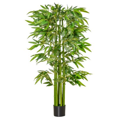 HOMCOM Bambou Artificiel plantes artificielle XL 1