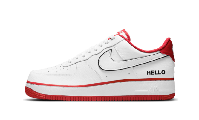 Nike Air Force 1 Low 07 Lx Hello White University Red