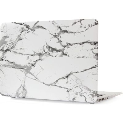Mobigear Marble - Apple MacBook Pro 15 Pouces (2016-2019) Coque MacBook Rigide - Blanc