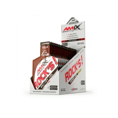 AMIX Rock's Gel Avec Caféine Cola 20ud x 32gr