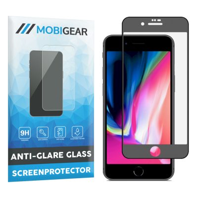Mobigear Premium - Apple iPhone 6 Verre trempé Protection d'écran Anti-Glare - Compatible Coque - Noir