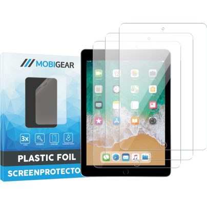 Mobigear - Apple iPad 5 (2017) Protection d'écran Film - Compatible Coque (Lot de 3)
