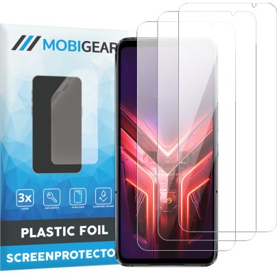 Mobigear - ASUS ROG Phone 6 Pro Protection d'écran Film - Compatible Coque (Lot de 3)